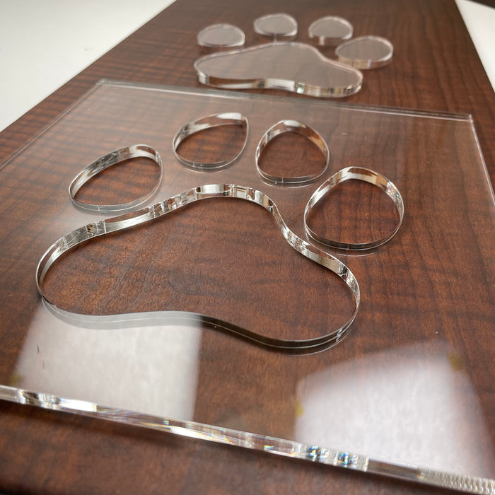 Paw Print Router Template (Clear Acrylic)