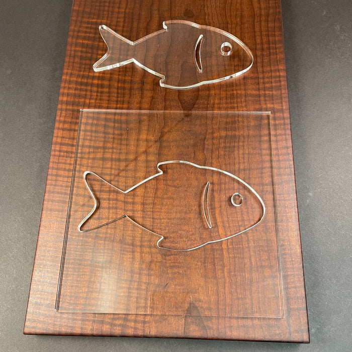 Fish Router Template (Clear Acrylic) — Jeff Mack Supply