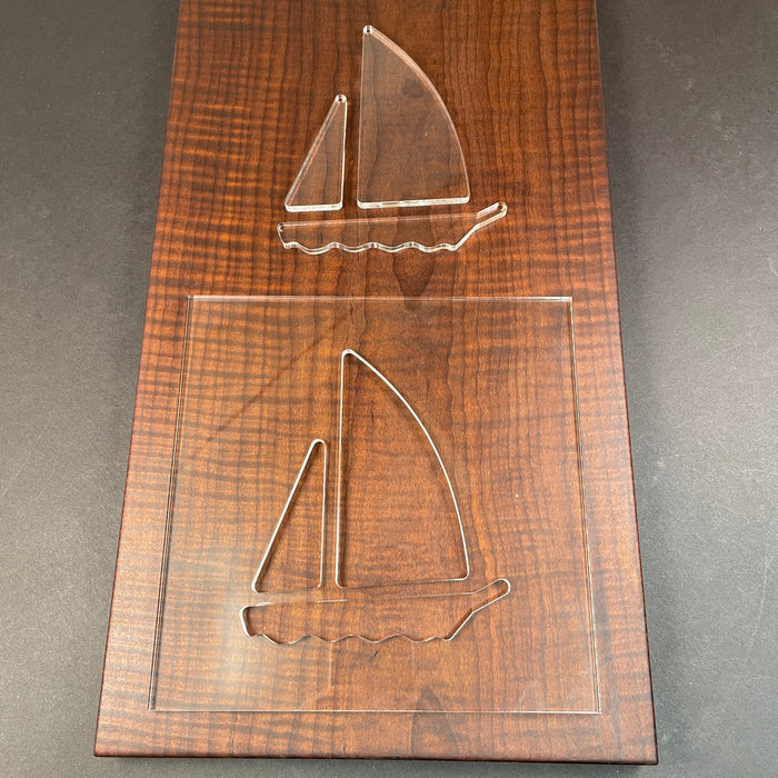 Boat Router Template Sailboat Inlay Router Template - Clear Acrylic Woodworking Template ...
