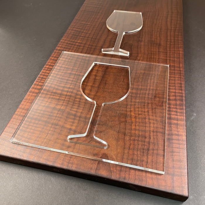 Wine Glass Router Template (Clear Acrylic)