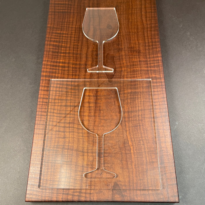 Wine Glass Router Template (Clear Acrylic)