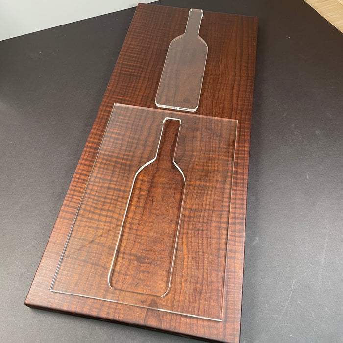 Wine Bottle Inlay Router Template (Clear Acrylic)