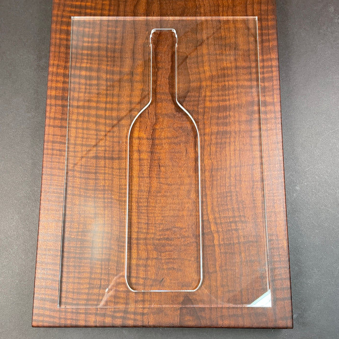 Wine Bottle Inlay Router Template (Clear Acrylic)
