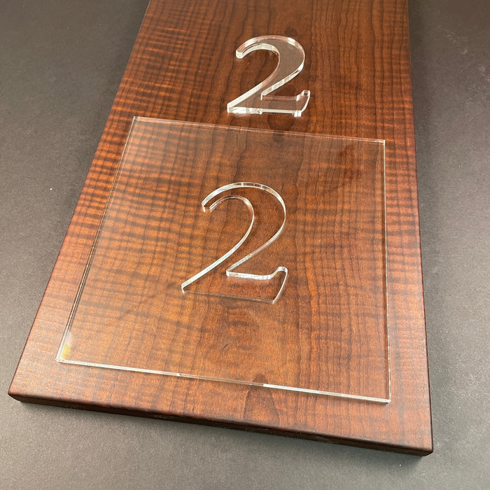 Number Templates (Clear Acrylic)