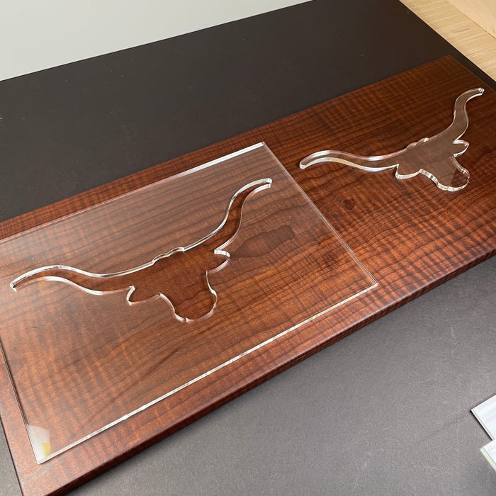 Longhorn Router Template (Clear Acrylic)