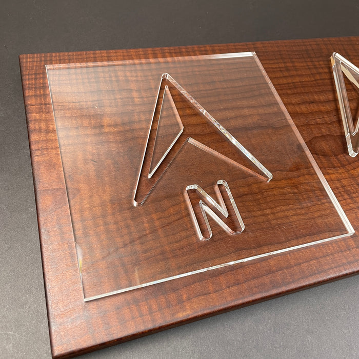 North Router Template (Clear Acrylic)