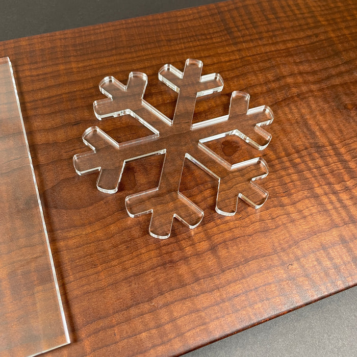 Snowflake #1 Inlay Router Template - Clear Acrylic Woodworking Template ...