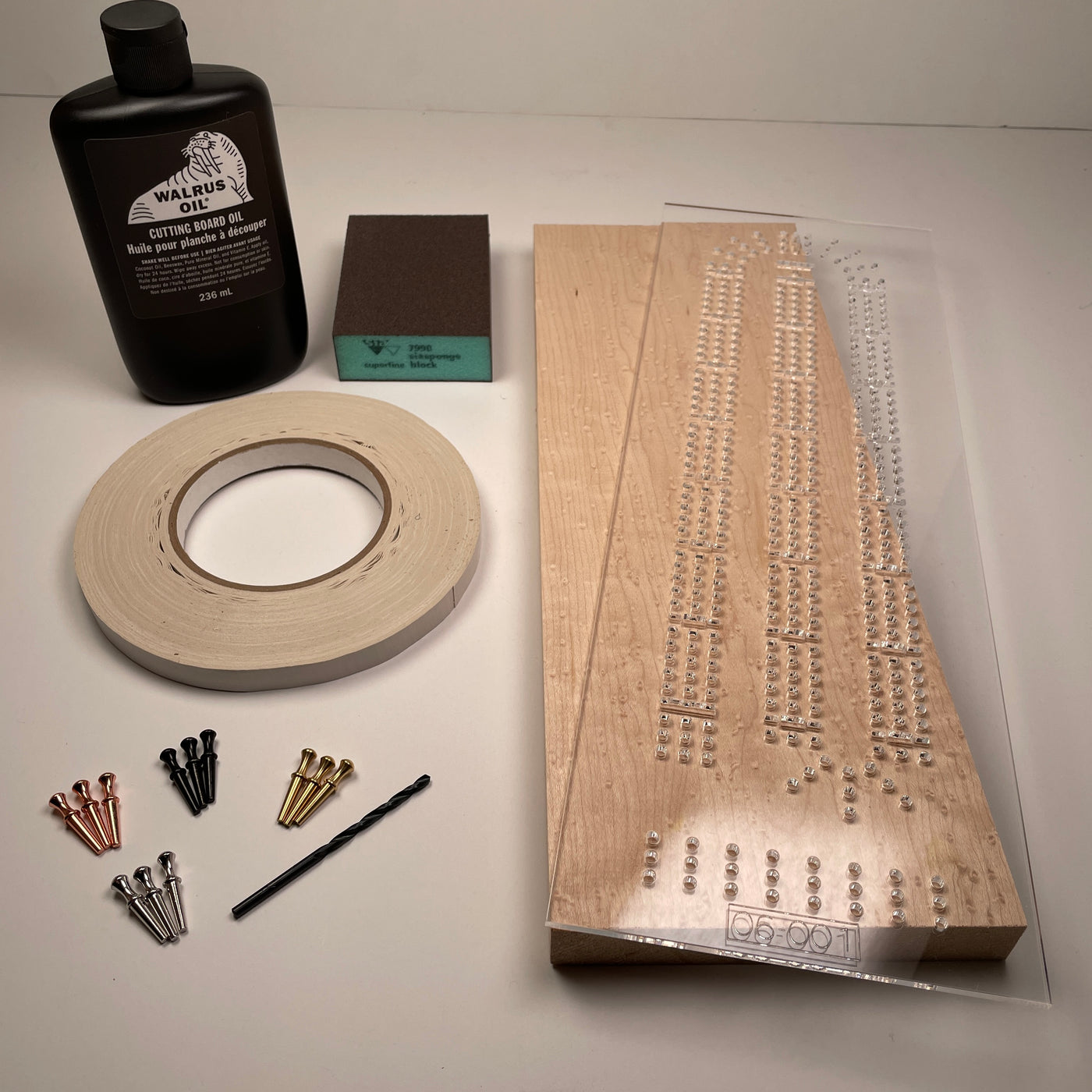 Cribbage Board Project Kit (beginner project kit) — Jeff Mack Supply