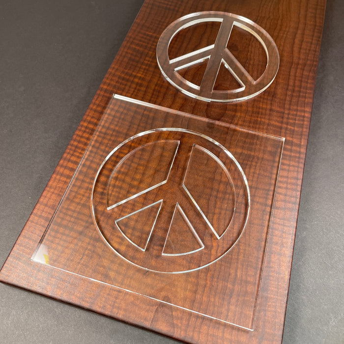 Peace Icon Router Template (Clear Acrylic)