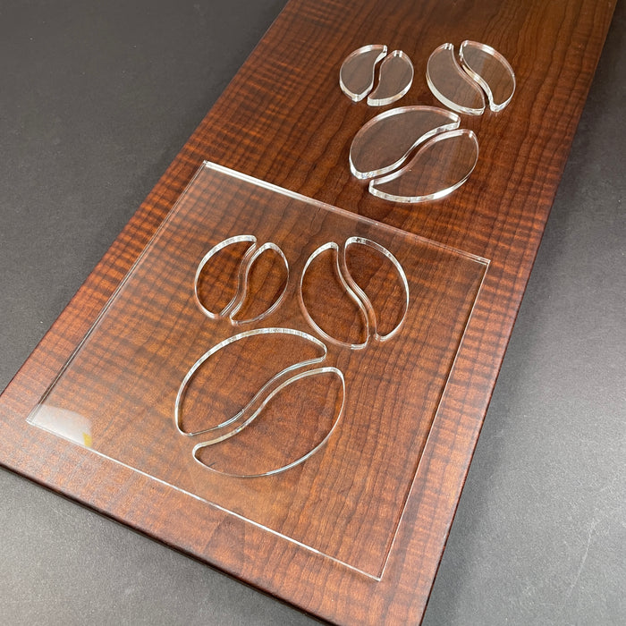 Coffee Beans Router Template (Clear Acrylic)