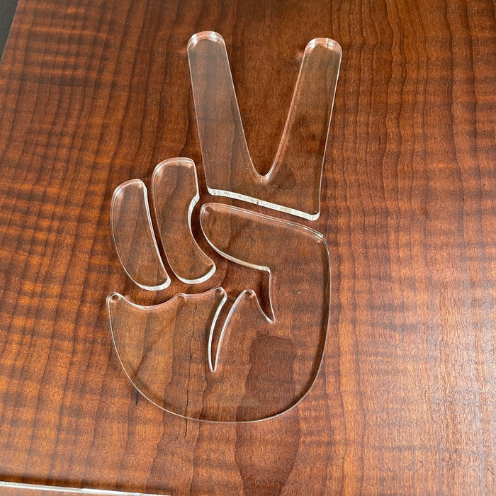 Peace Hand Router Template (Clear Acrylic)