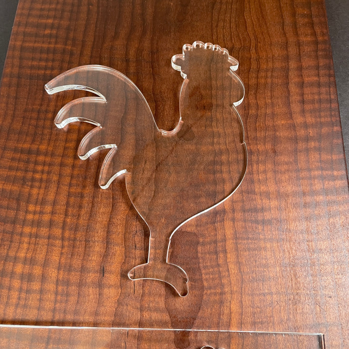 Rooster Router Template (Clear Acrylic)