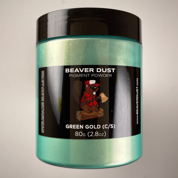 Green Gold (C/S) Mica Powder - Beaver Dust Pigments