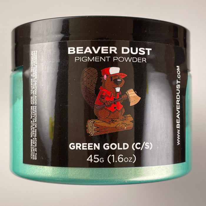 Green Gold (C/S) Mica Powder - Beaver Dust Pigments