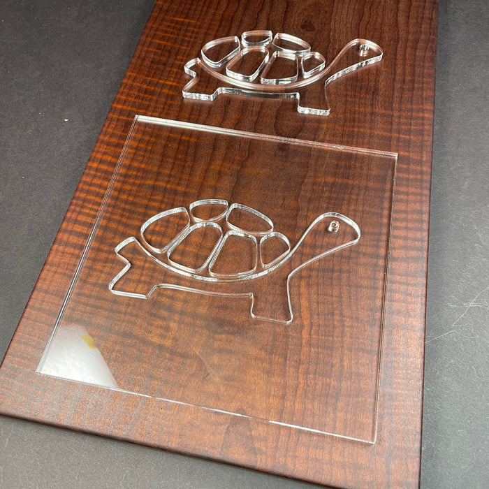 Turtle Router Template (Clear Acrylic)