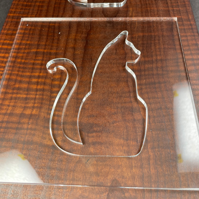 Cat Router Template (Clear Acrylic)