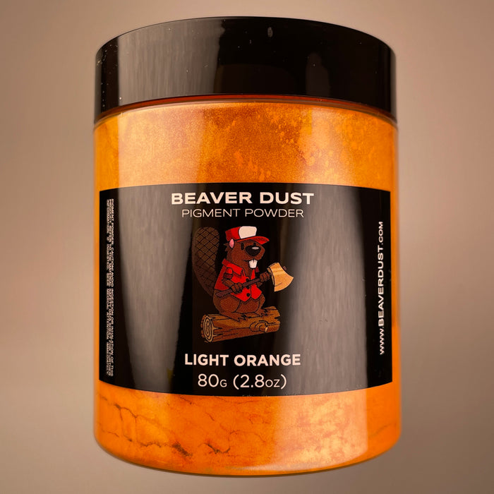 Light Orange Mica Powder - Beaver Dust Pigments