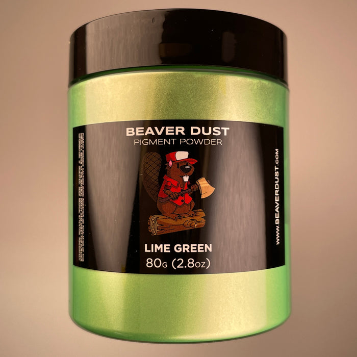 Lime Green Mica Powder - Beaver Dust Pigments