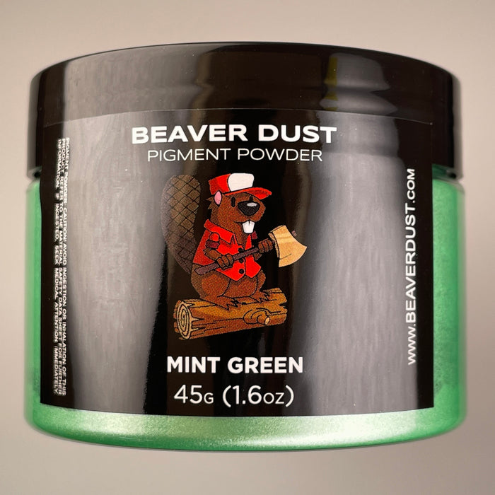 Mint Green Mica Powder - Beaver Dust Pigments