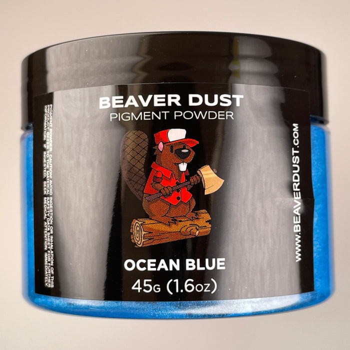 Ocean Blue Mica Powder - Beaver Dust Pigments