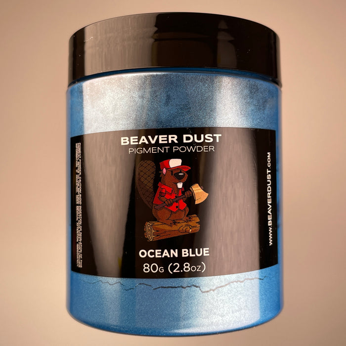 Ocean Blue Mica Powder - Beaver Dust Pigments
