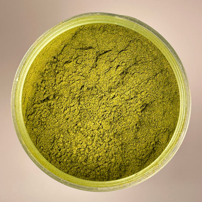 Olive Yellow Mica Powder - Beaver Dust Pigments
