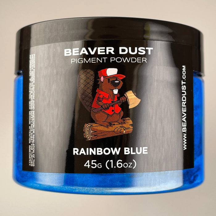 Rainbow Blue Mica Powder - Beaver Dust Pigments