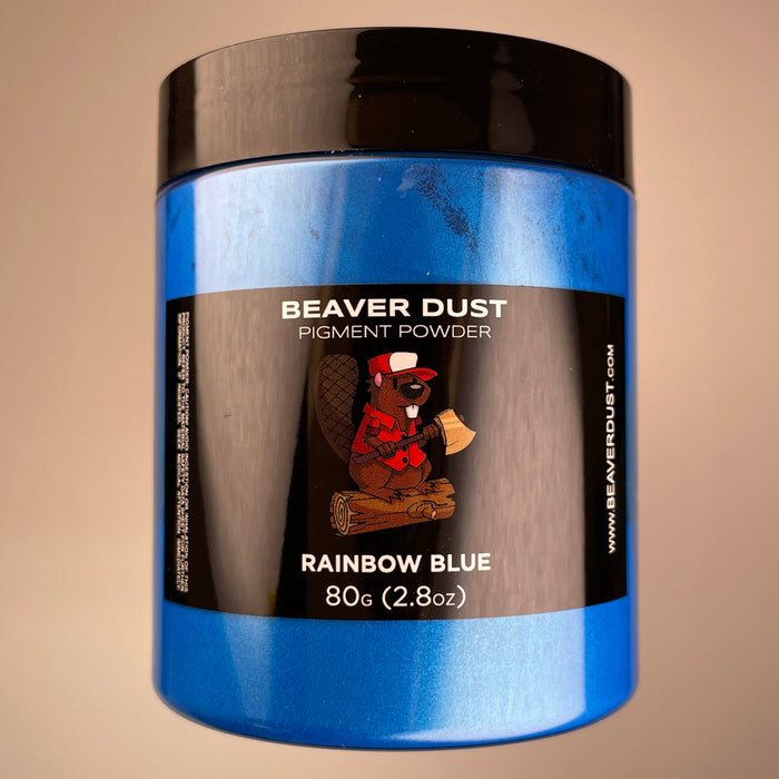 Rainbow Blue Mica Powder - Beaver Dust Pigments