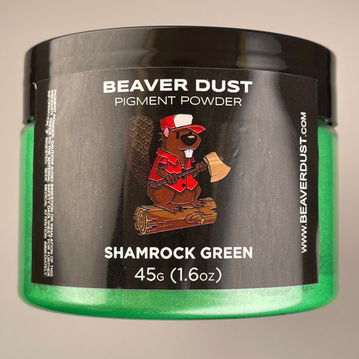 Shamrock Green Mica Powder - Beaver Dust Pigments