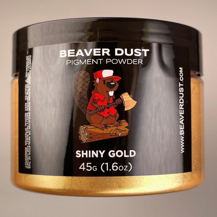 Shiny Gold Mica Powder - Beaver Dust Pigments