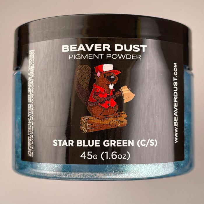Star Blue Green (C/S) Mica Powder - Beaver Dust Pigments