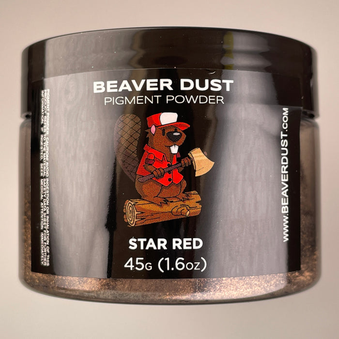 Star Red Mica Powder - Beaver Dust Pigments
