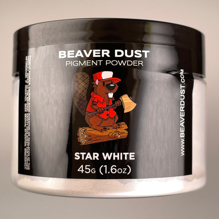 Star White Mica Powder - Beaver Dust Pigments